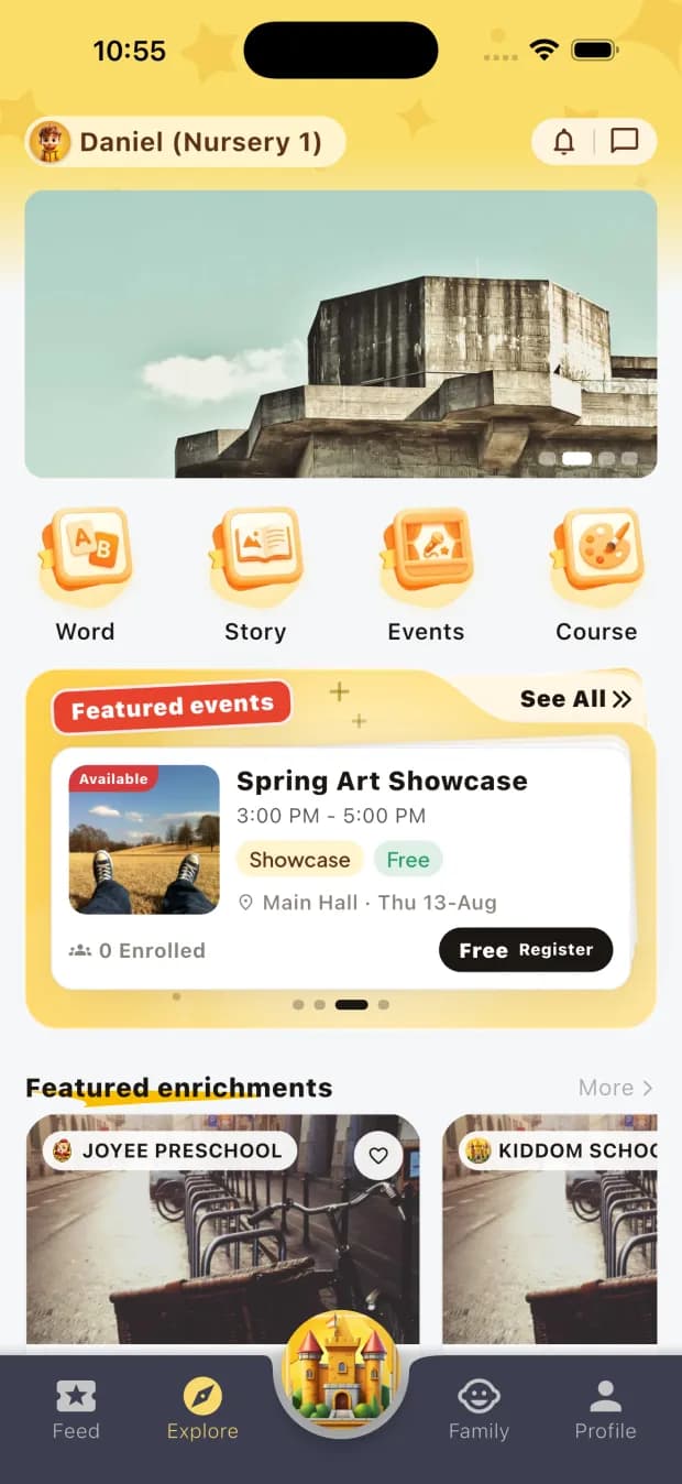 Explore and activities